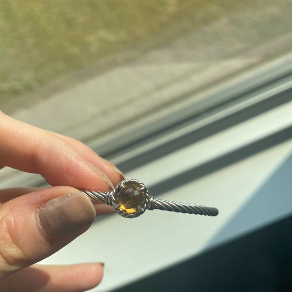 David Yurman Chatelaine Sterling Silver Citrine Bracelet Small - Picture 3 of 10